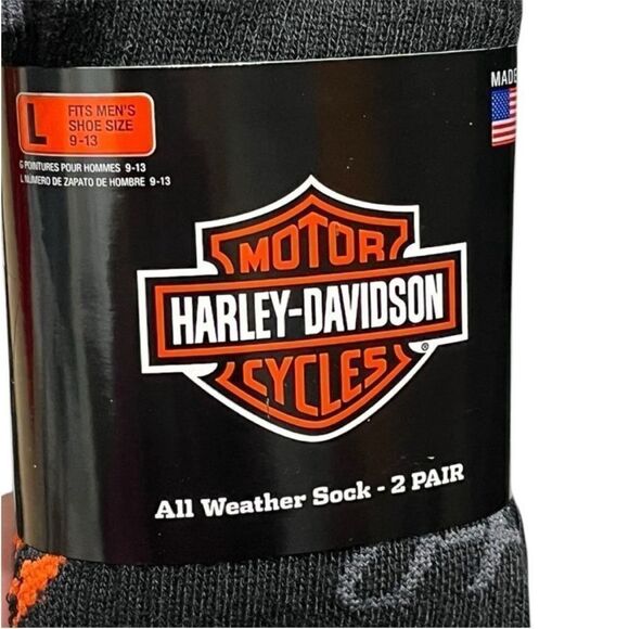 Harley-Davidson Wolverine All Weather Crew Socks, Size L, NWT - Picture 5 of 6